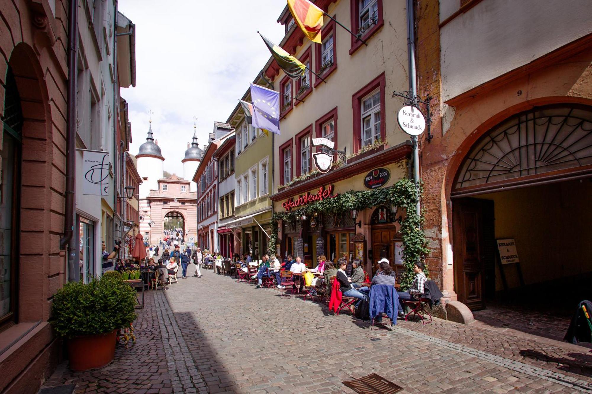 Hotel-Restaurant Hackteufel Heidelberg Exterior foto